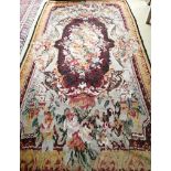 A Kilim floral polychrome carpet, approx. 340 x 200cm