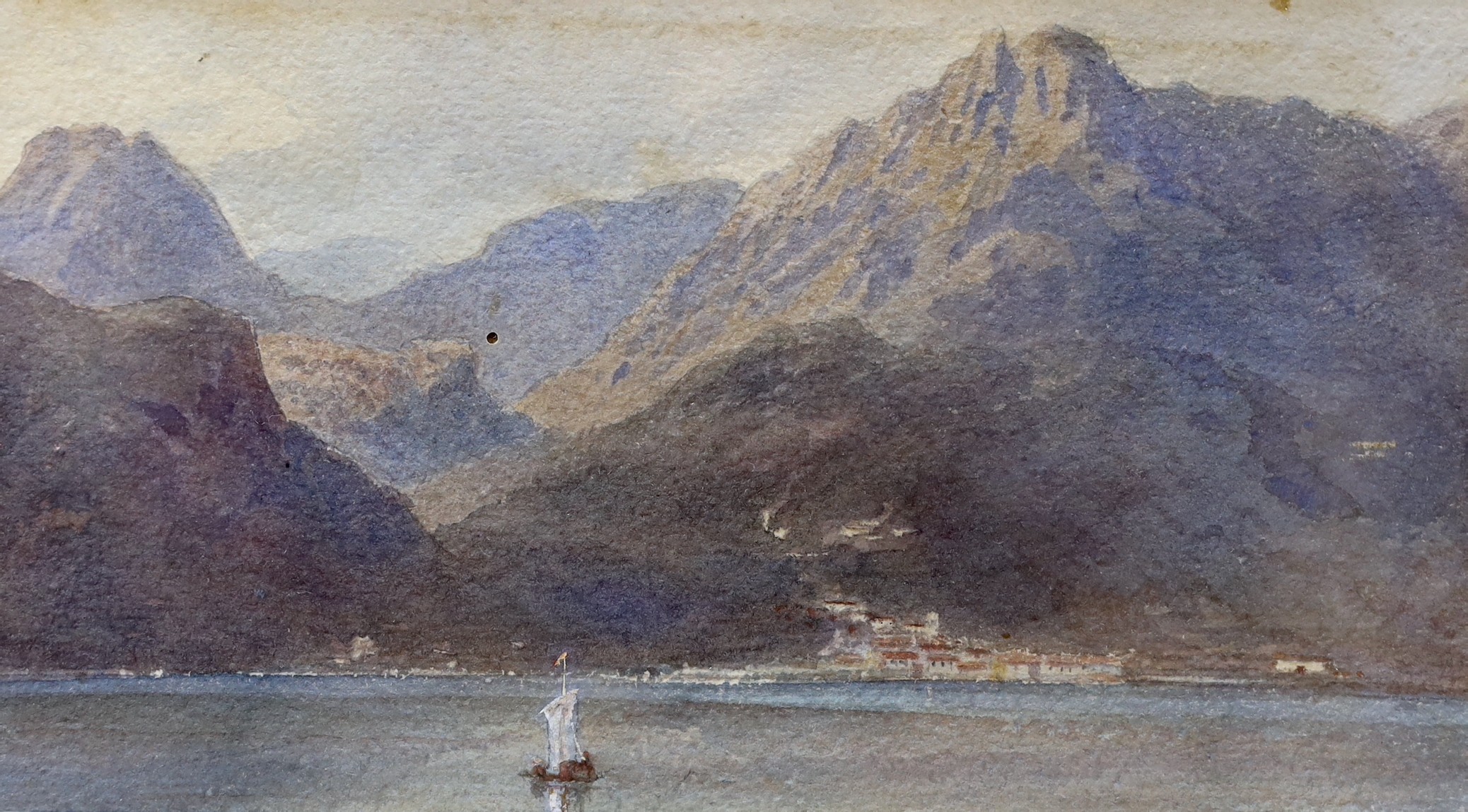 Louis Laurent Razé (1805-1872), two watercolours, 'Near Avignon', signed and dated 1868, 24 x - Image 5 of 6