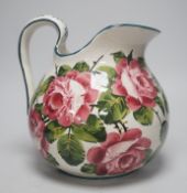 A Wemyss ‘cabbage roses’ pattern ewer, painted Wemyss mark to base. 26cm tall