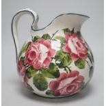 A Wemyss ‘cabbage roses’ pattern ewer, painted Wemyss mark to base. 26cm tall