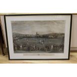 Phillips after Drummond and Basebe, coloured lithograph, 'The Cricket Match Between Sussex and