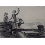 Eileen Soper, etching, 'The Sea Plane 1928', signed in pencil, 13.5 x 20cm