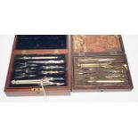Two 19th century drawing sets