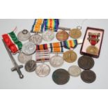 Two pairs of WWI medals awarded to 5761 SJT. A. E. GUNN. R. E. and SD-288 PTE. W. H. BROAD. R. SUSS.