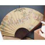 A large unusual Japanese fan