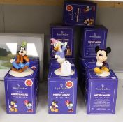 Ten boxed Royal Doulton Mickey Mouse collection characters