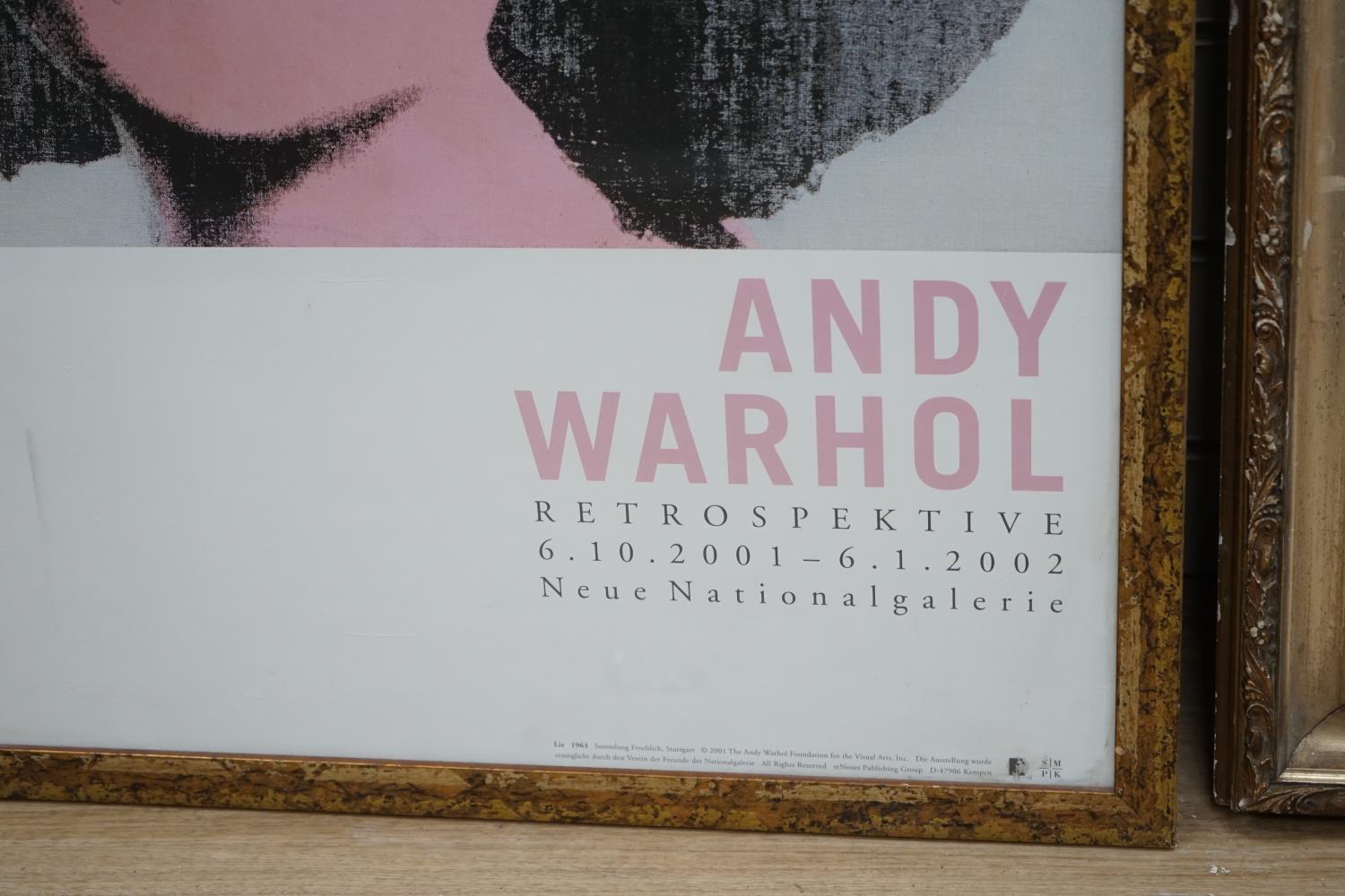 Andy Warhol, colour poster for Retrospektive Neue Nationalgalerie 2002, 82 x 58cm - Image 3 of 3