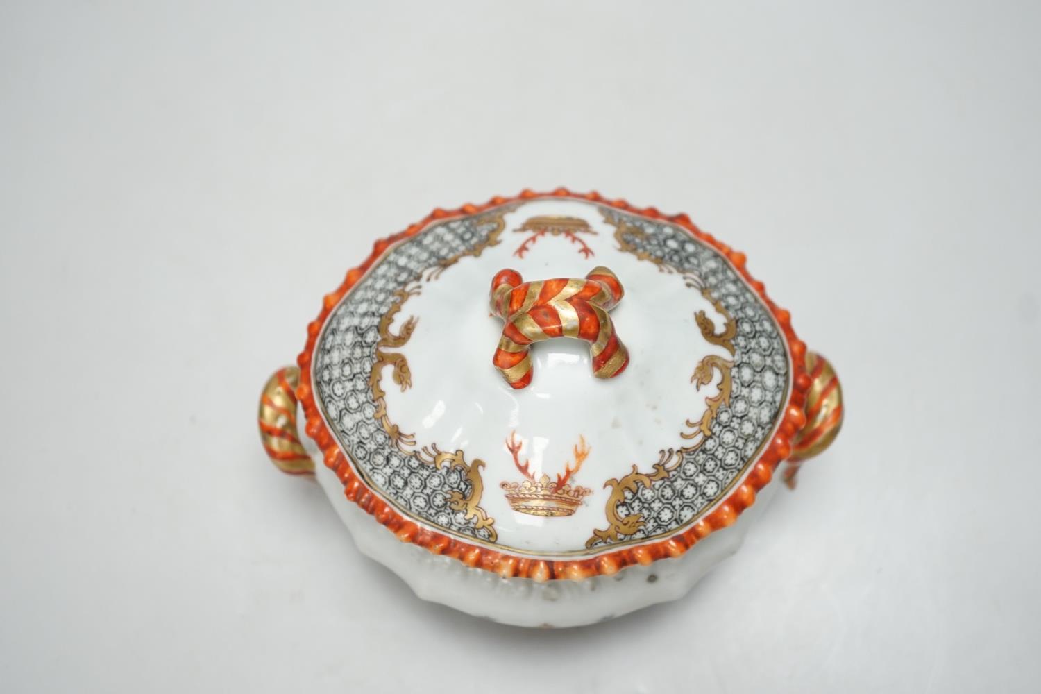 An 18th century Chinese Export armorial small tureen cover, William Nassau de Zuylestein, Earl of - Image 5 of 10