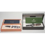 A Montegrappa Fortuna fountain pen and Ruble ball point pen, cased