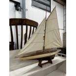 A Victorian style pond yacht, length 109cm