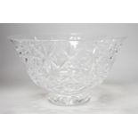 A boxed large Waterford cut glass fruit bowl, 25cm diameter