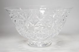 A boxed large Waterford cut glass fruit bowl, 25cm diameter
