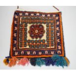 A Qashgai bag with tassel decoration, 31 x 29cm