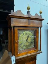 An early 19th century oak 30 hour longcase clock, the 10in. brass dial marked John Jones,