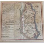 Badeslade (Thomas & William Henry Toms), coloured engraving, Map of the county of Sussex dated 1742,