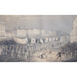 Thomas Henwood (1797–1861), lithograph, 'The Procession of the Lewes Bonfire Boys, 1853', 30.5 x