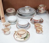 Assorted Japanese ceramics to include Kutani, Satsuma etc.
