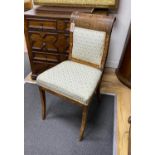 An early 19th century Dutch floral marquetry dining chair