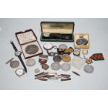 Mixed wrist and pocket watches including a silver cased Audax, a silver cased lady's Jagot and a