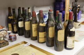 Seventeen bottles of assorted wine