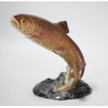 A Beswick model of a flying trout. 16cm tall