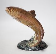 A Beswick model of a flying trout. 16cm tall