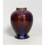 A Chinese flambe vase, 14cm