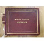 A Victorian album of watercolour sketches and drawings, the property of The Reverend Waller-