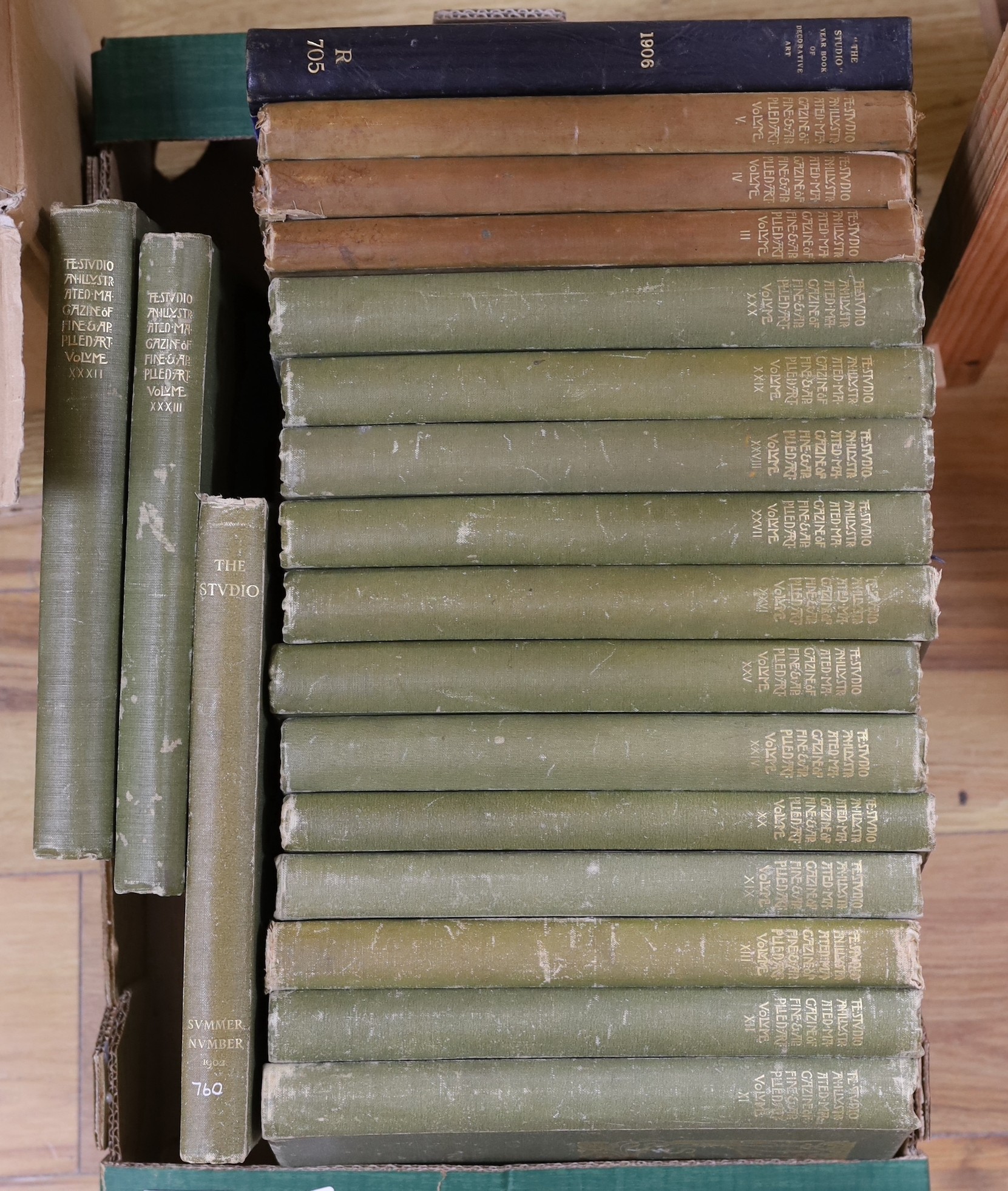 ° ° Fifteen Volumes of The Studio from 1902