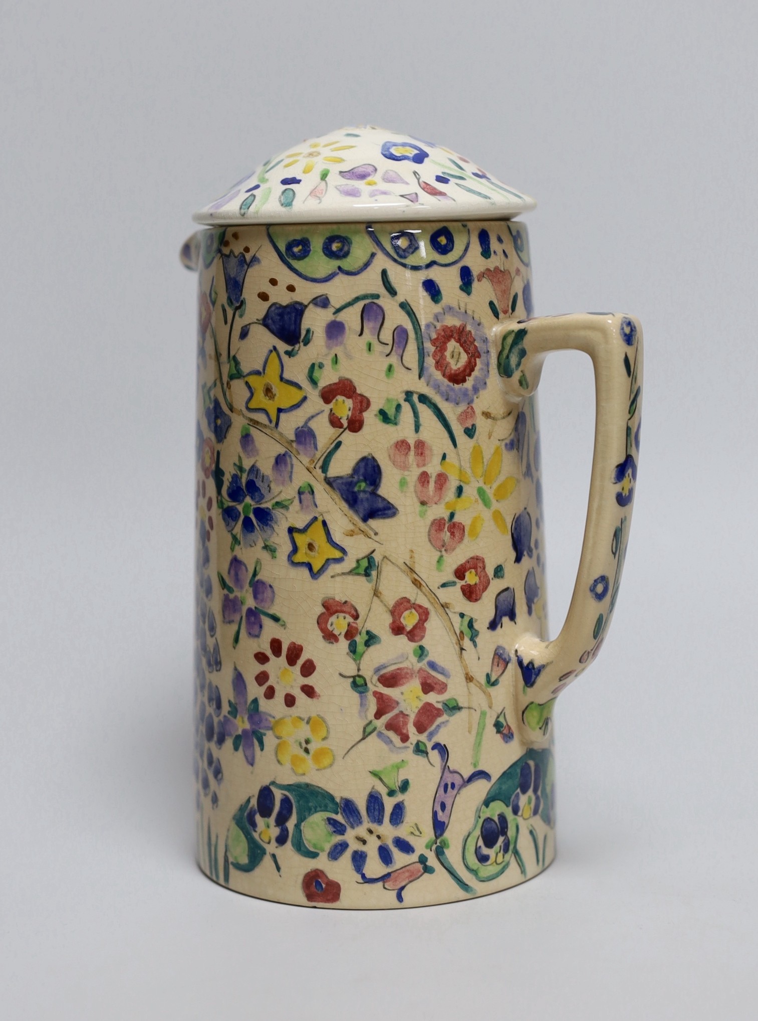 Jessie Marion King (1875-1949), a covered floral jug, 18.5cm - Image 2 of 5