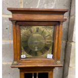 An 18th century walnut thirty hour longcase clock, the 10 inch square brass dial marked Sam Hammond,