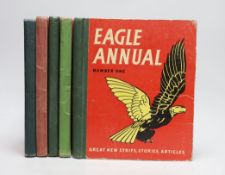 ° ° Five Eagle annuals, numbers: 1, 2, 4, 5 and 6