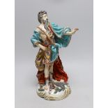 A 19th century Sampson figure of Neptune, 33cms high