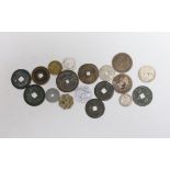 A collection of Chinese and other world coins