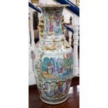 A 19th century Chinese famille rose vase, 63cm