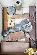 A group of surveying and scientific instruments, early 20th century, including and Elliot brothers