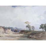 Charles Harrington (1865-1943), watercolour, 'Road widening, Sussex', signed and dated '27, 27 x