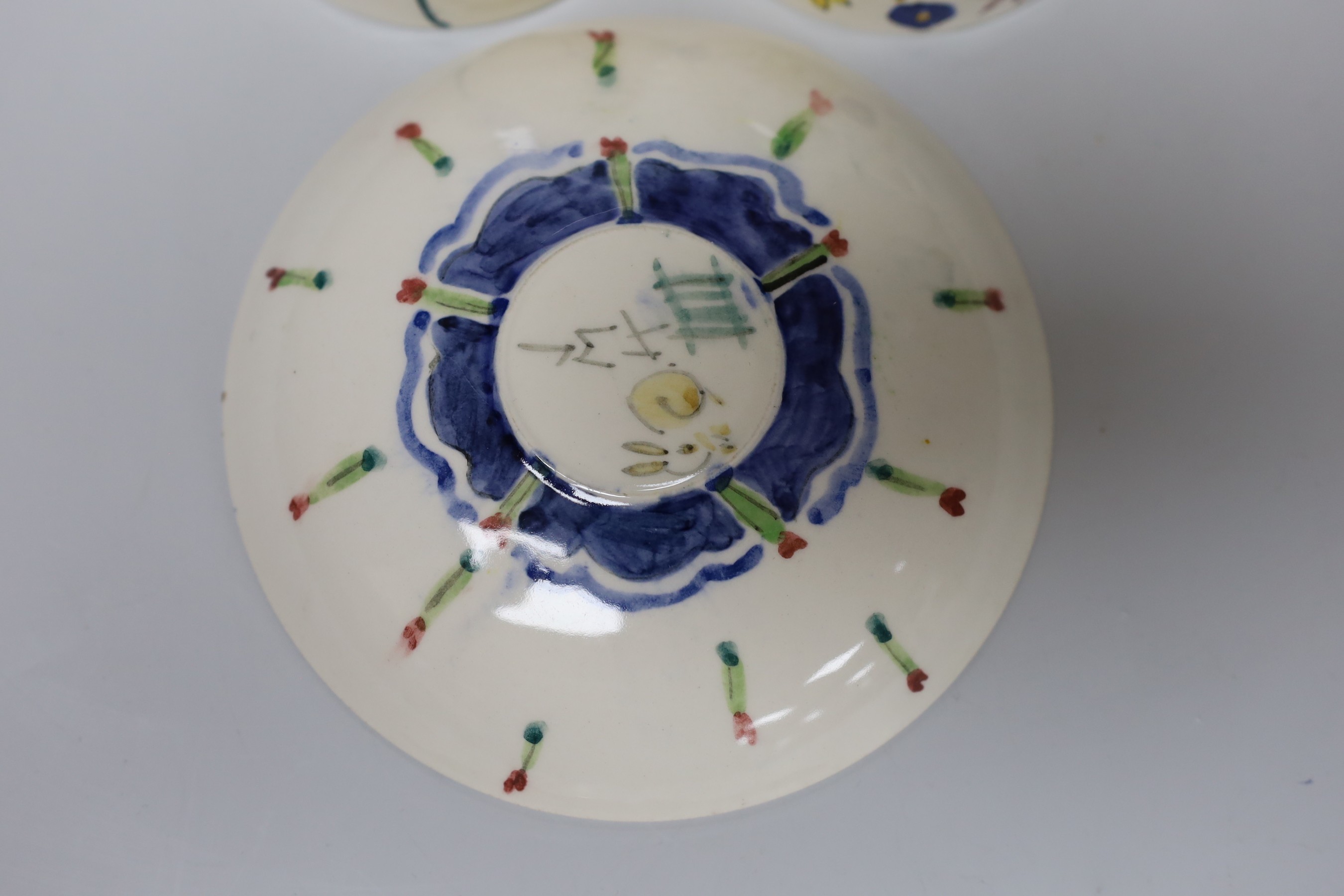 Jessie Marion King (1875-1949). Three different floral design tea cups, saucers and plates - Image 7 of 7