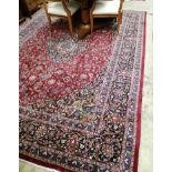 A Kashan carpet, 340 x 250cm