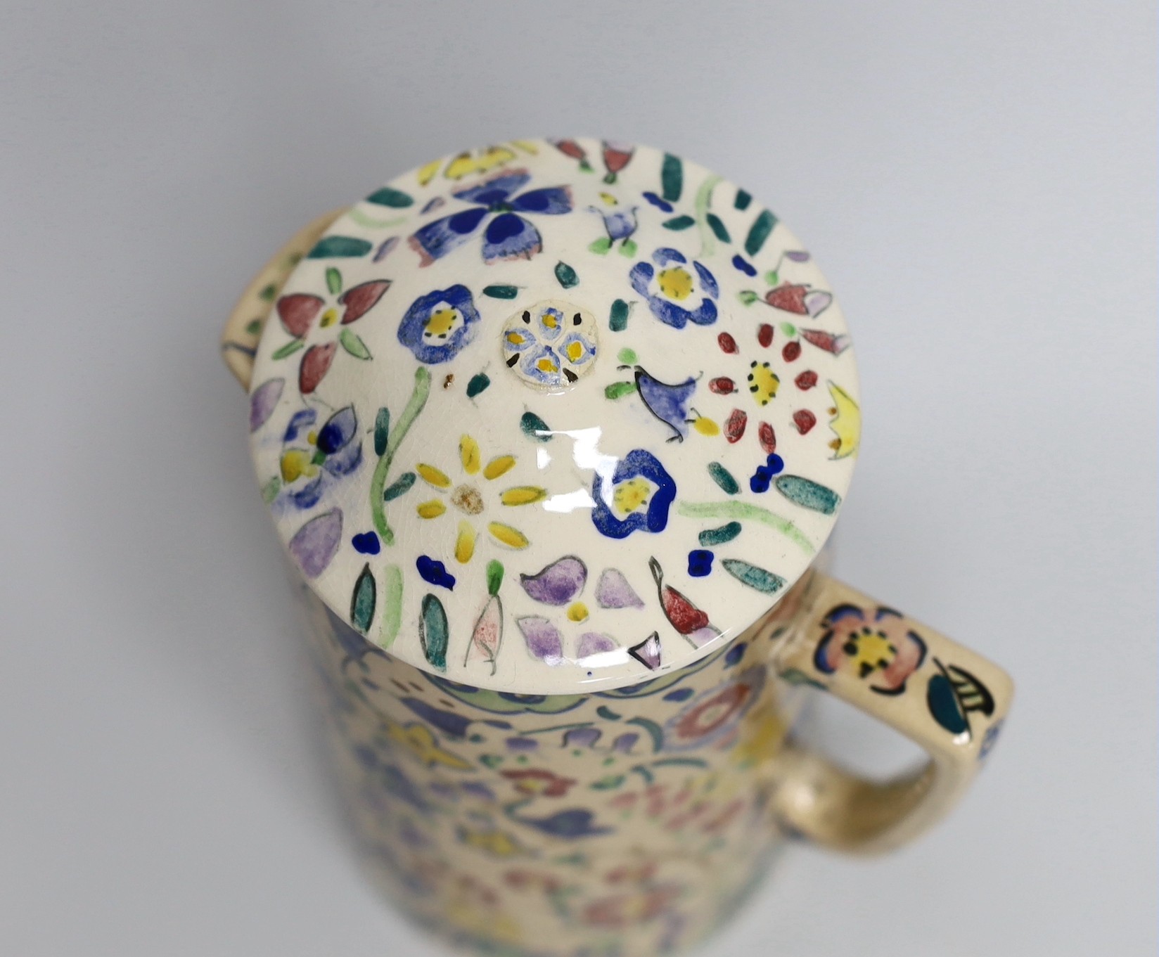 Jessie Marion King (1875-1949), a covered floral jug, 18.5cm - Image 3 of 5