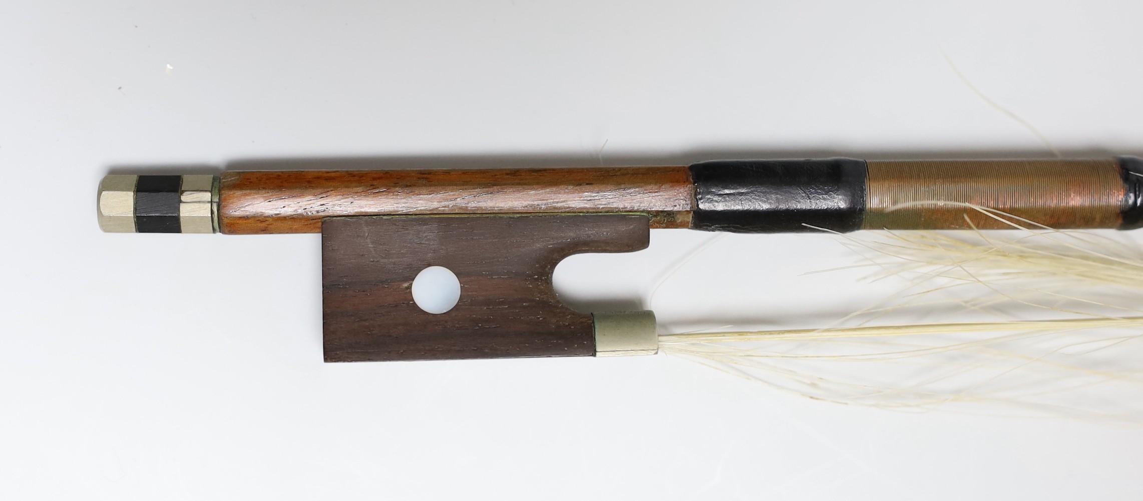A cased viola and bow, viola back measures, 40.5cm - Image 11 of 15