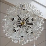 A retro light fitting, approx 35cm diameter