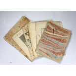 Six George III hand-written school exercise books