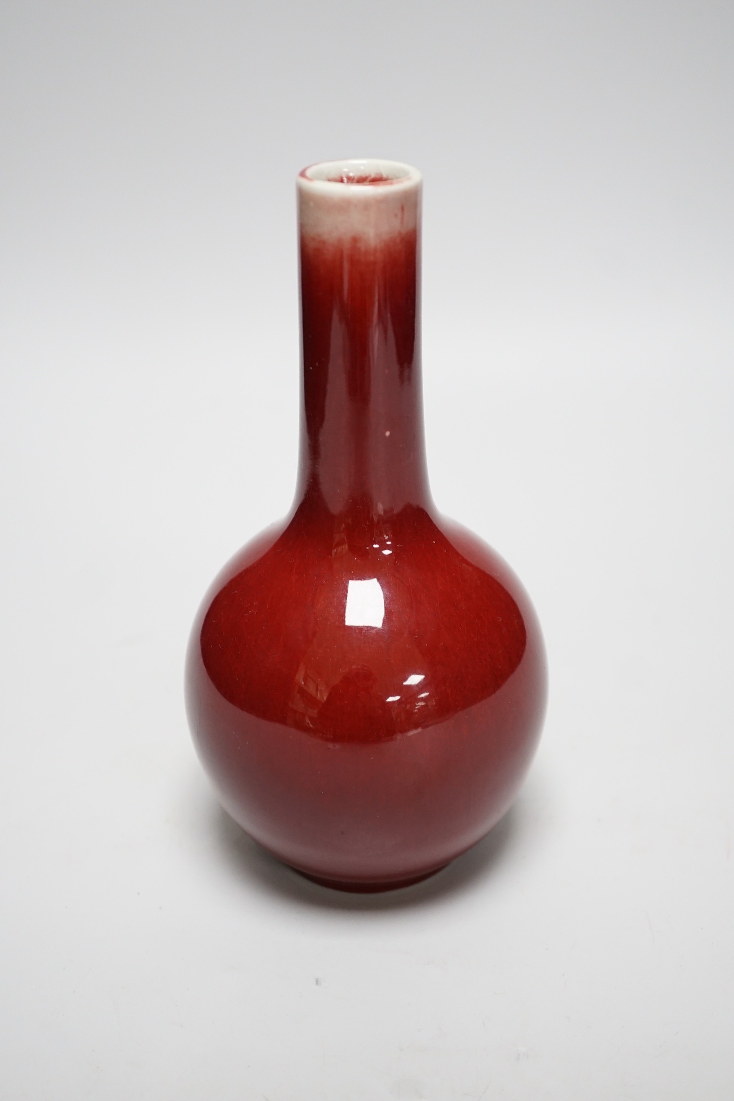 A Chinese sang de boeuf vase, 19.5cms high - Image 3 of 7