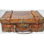 A Victorian Stephen Grant & Joseph Lang Ltd leather cartridge case, 40cms wide, 29cms deep