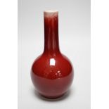 A Chinese sang de boeuf vase, 19.5cms high