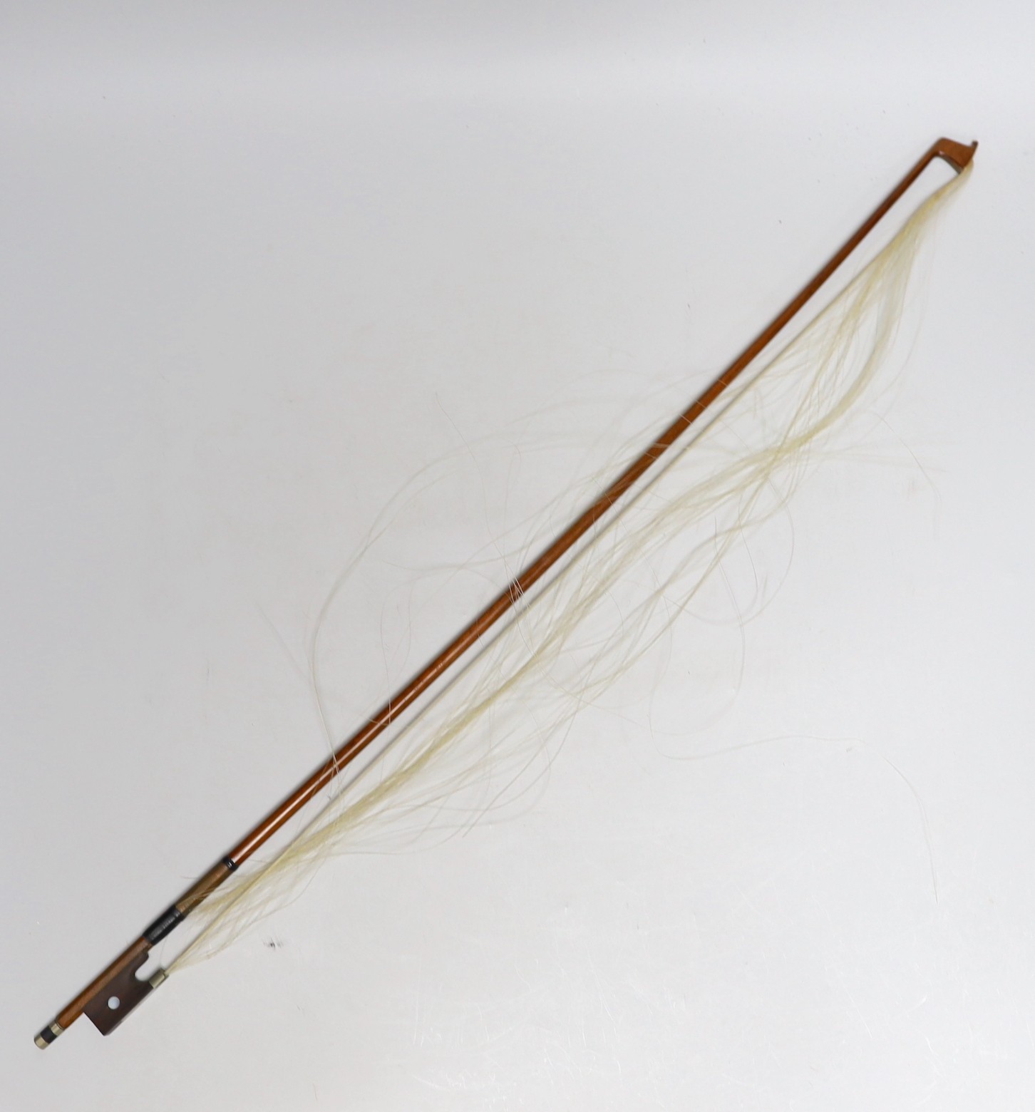 A cased viola and bow, viola back measures, 40.5cm - Image 10 of 15