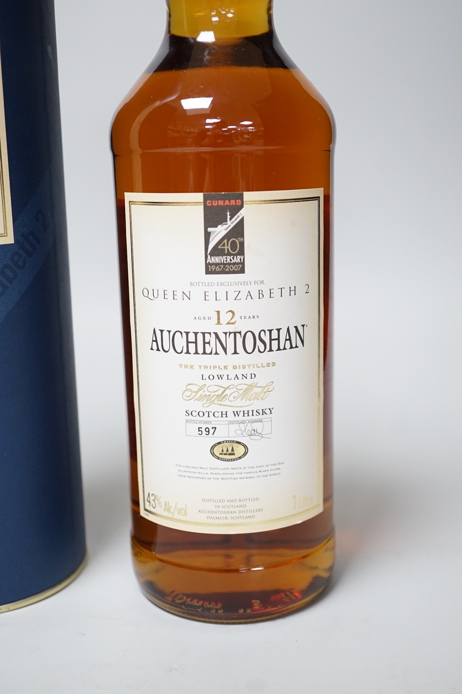 A boxed bottle of Auchentoshan 12 year old Lowlands single malt whisky, bottled exclusively for - Image 2 of 3