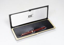 A cased Montblanc Meisterstuck fountain pen 13.5cm