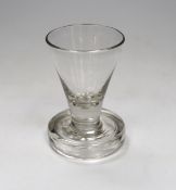 A George III firing toast masters glass, 9cm